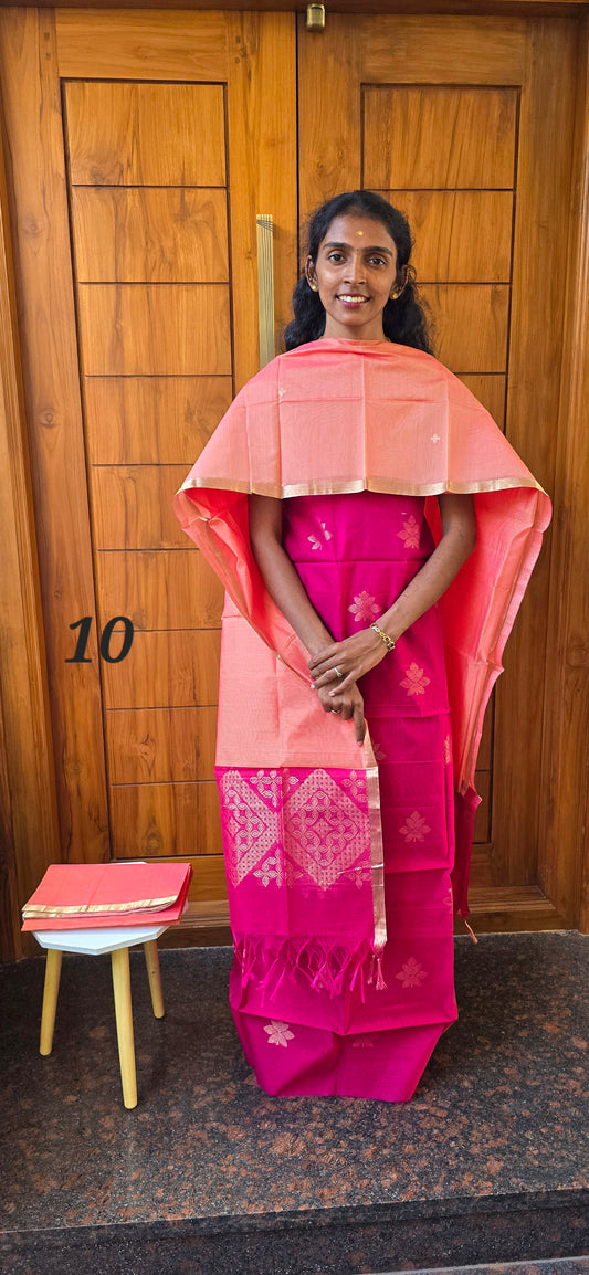Pure Silk Cotton Suit - 10