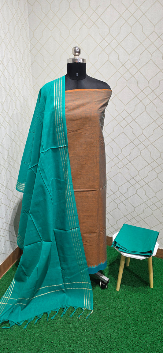 Office wear Handloom Cotton Suits - 01