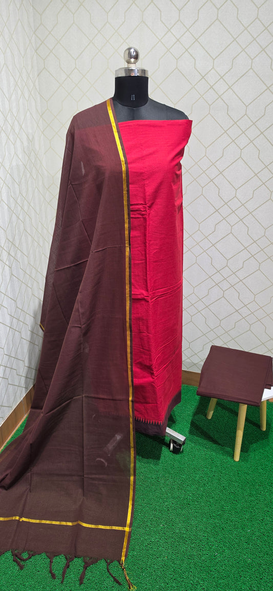Office wear Handloom Cotton Suits - 08