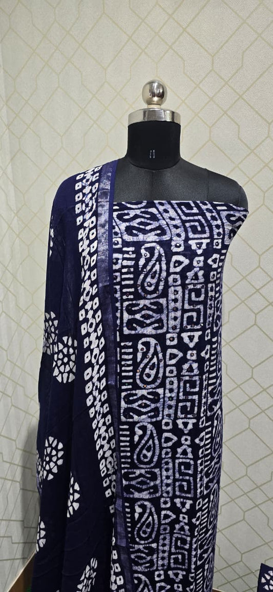 Bathik Linen Cotton Suit (BC12)