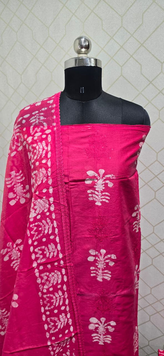 Bathik Silk Cotton Suit (BC18)