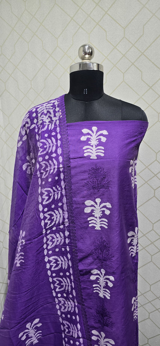 Bathik Silk Cotton Suit (BC19)