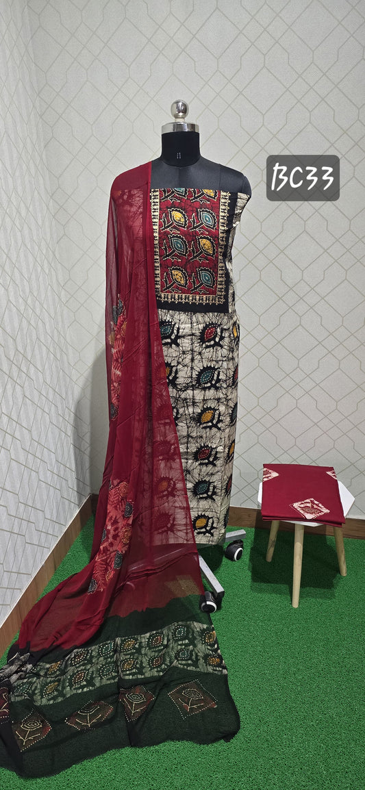 Bathik Cotton Suit (BC33)