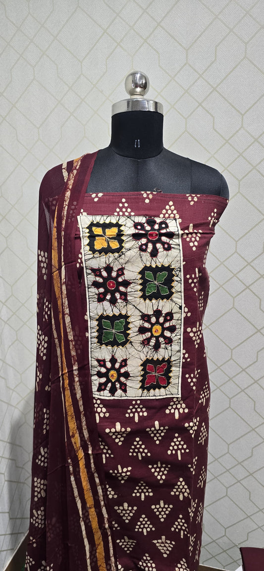 Bathik Silk Cotton Suit (BC21)