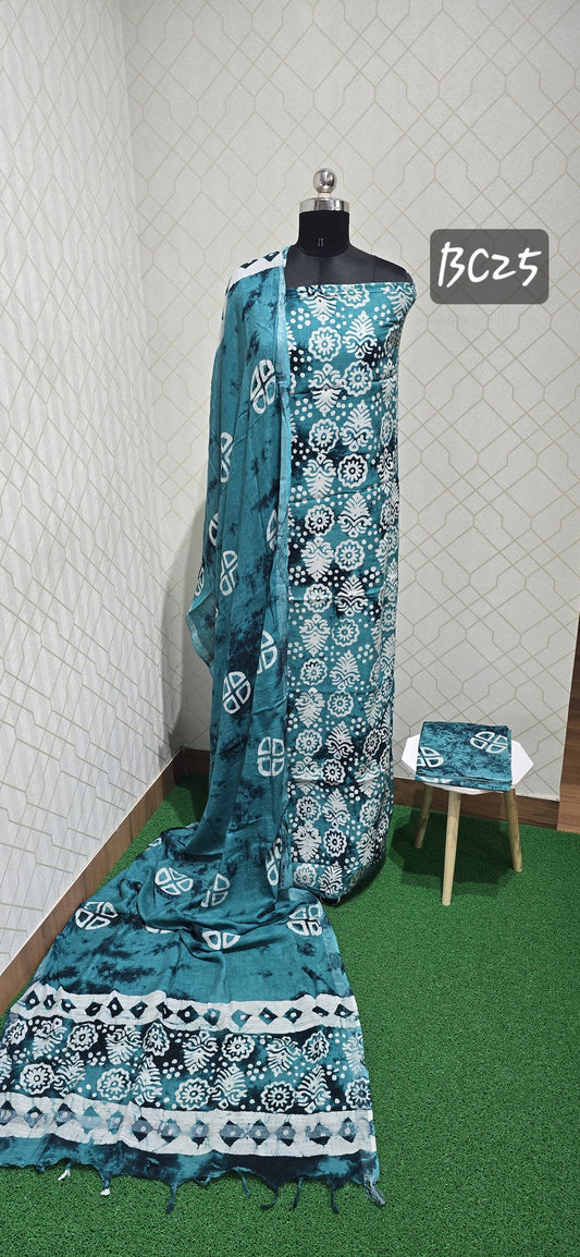 Bathik linen Cotton Suit (BC25)