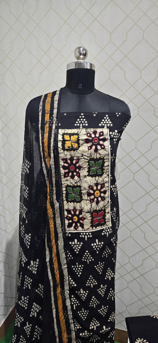 Bathik Silk Cotton Suit (BC23)