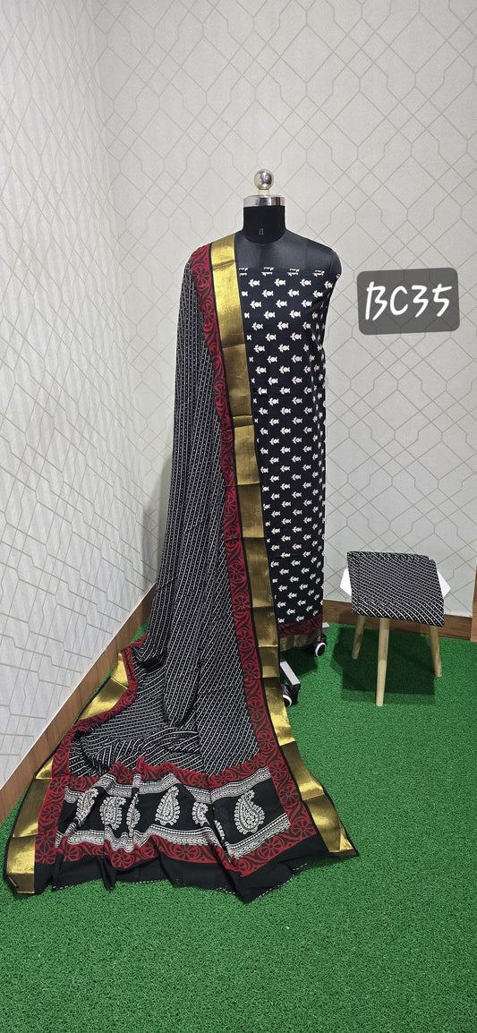 Bathik Cotton Suit (BC35)