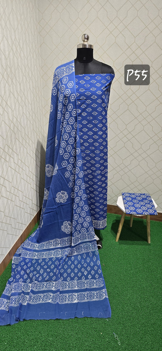 Bathik Cotton Suit (BC55)