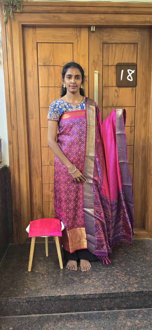 Kanchi Border Patola Silk - P18