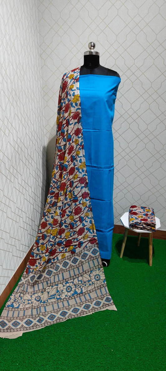 Kalamkari 3 piece Cotton suit - KC19