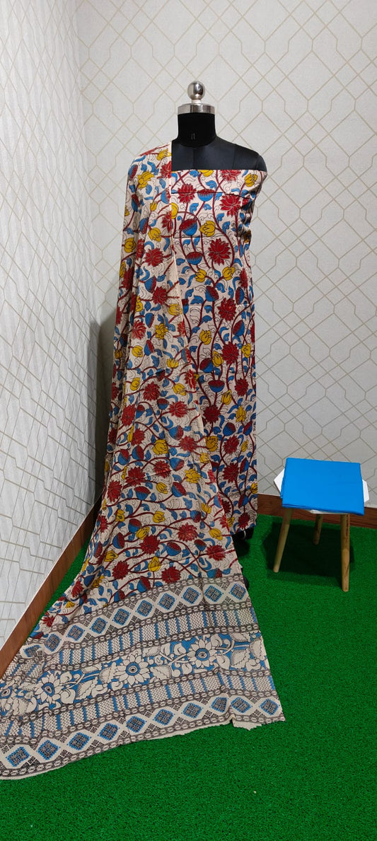 Kalamkari 3 piece Cotton suit - KC19