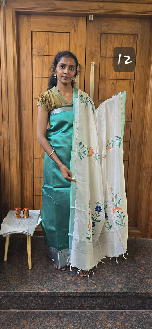 Mangalagiri 3 piece silk - MS12