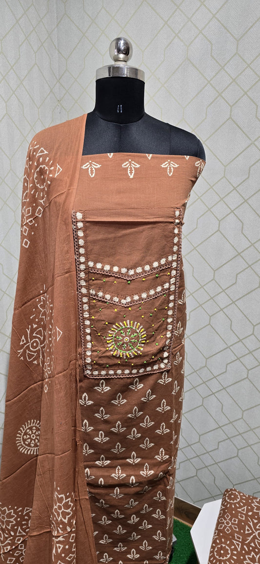 Bathik Cotton Suit - 5