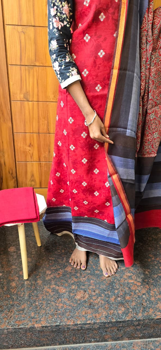 Semi-Maheswari Silk Salwars - SM03