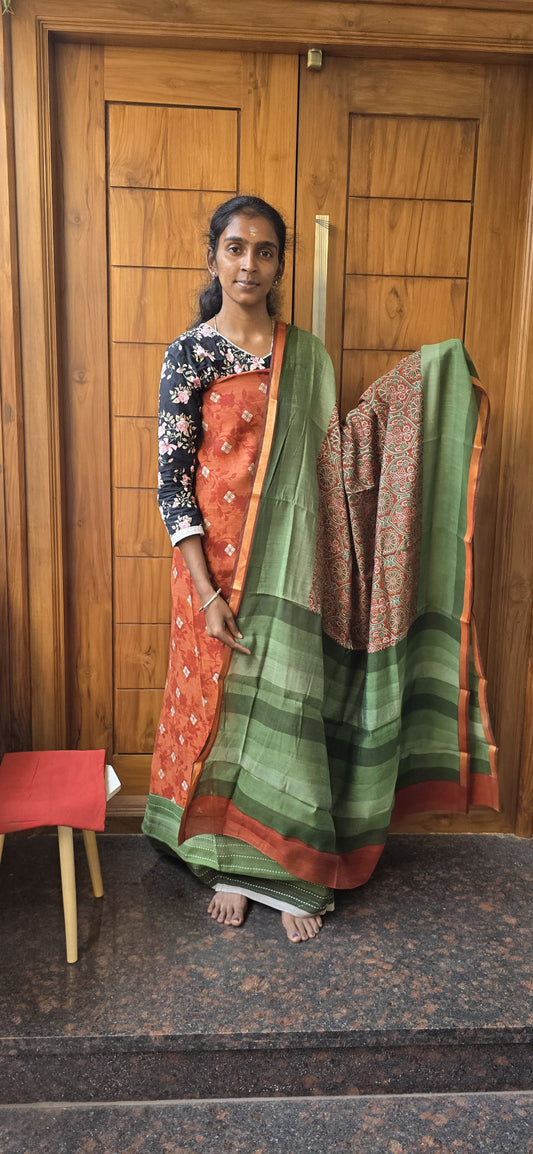 Semi-Maheswari Silk Salwars - SM01