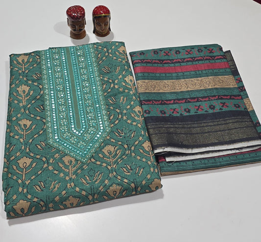 Party wear silk suit - 07