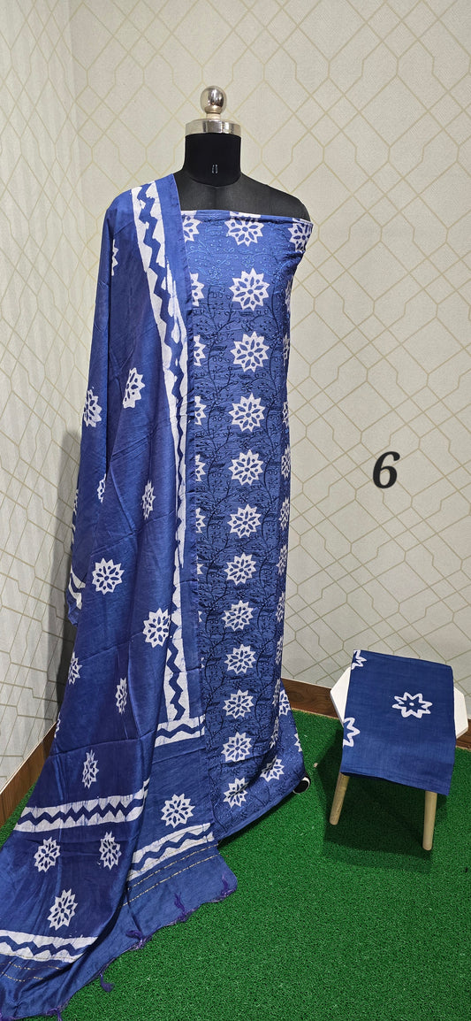 Bathik Silk suit - 06