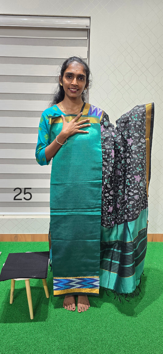 Mangalagiri 3 piece silk - MS25