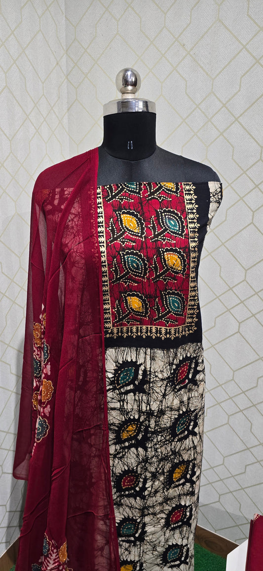 Bathik Cotton Suit - BC16