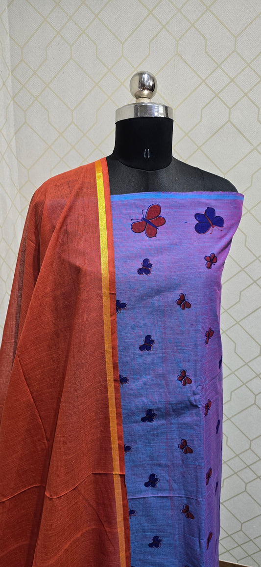 Office wear Handloom Cotton Suits - H02