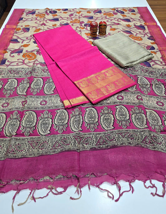 Mangalagiri 3 piece silk - MSPN04