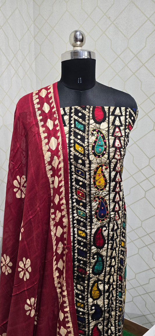 Bathik Cotton Suit - BC18