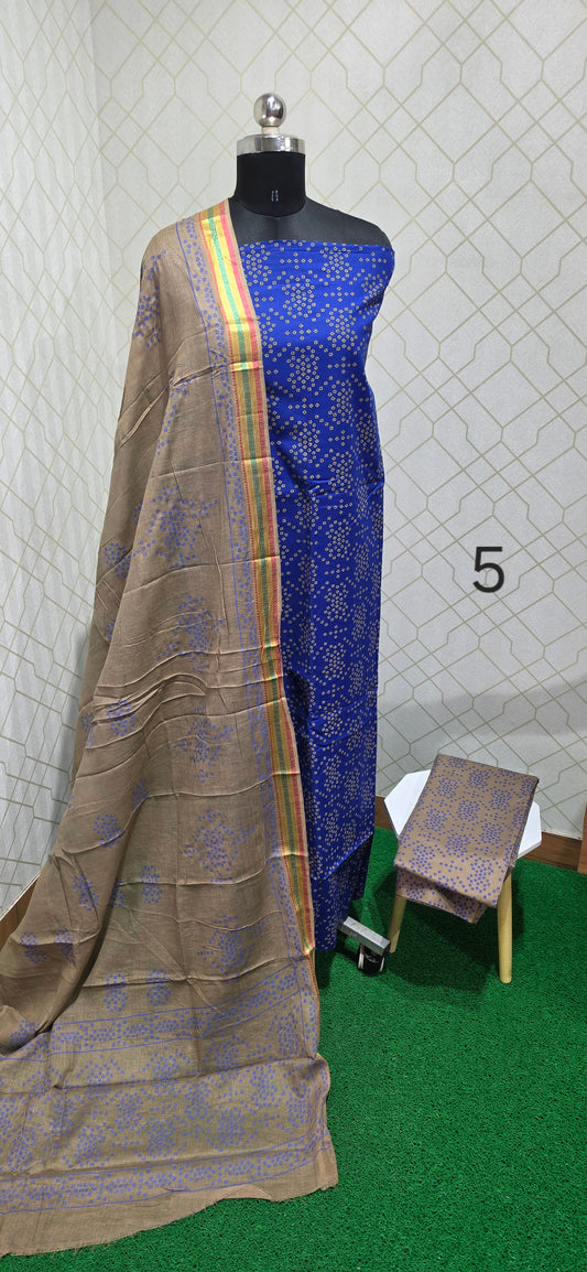 2.5 mtrs Office Wear Cotton Salwar - 05