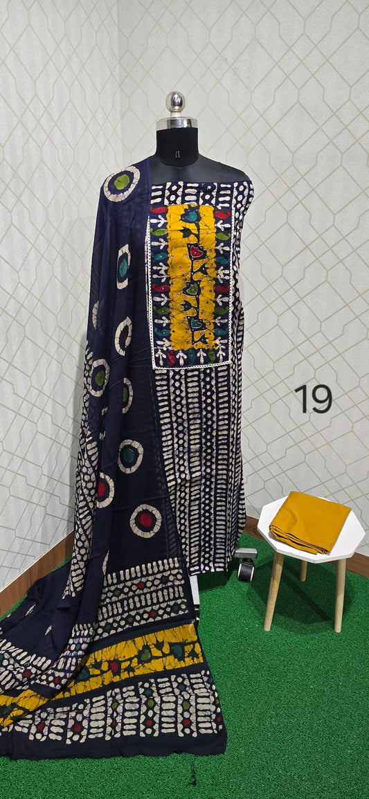 Bathik Cotton Suit - BC19