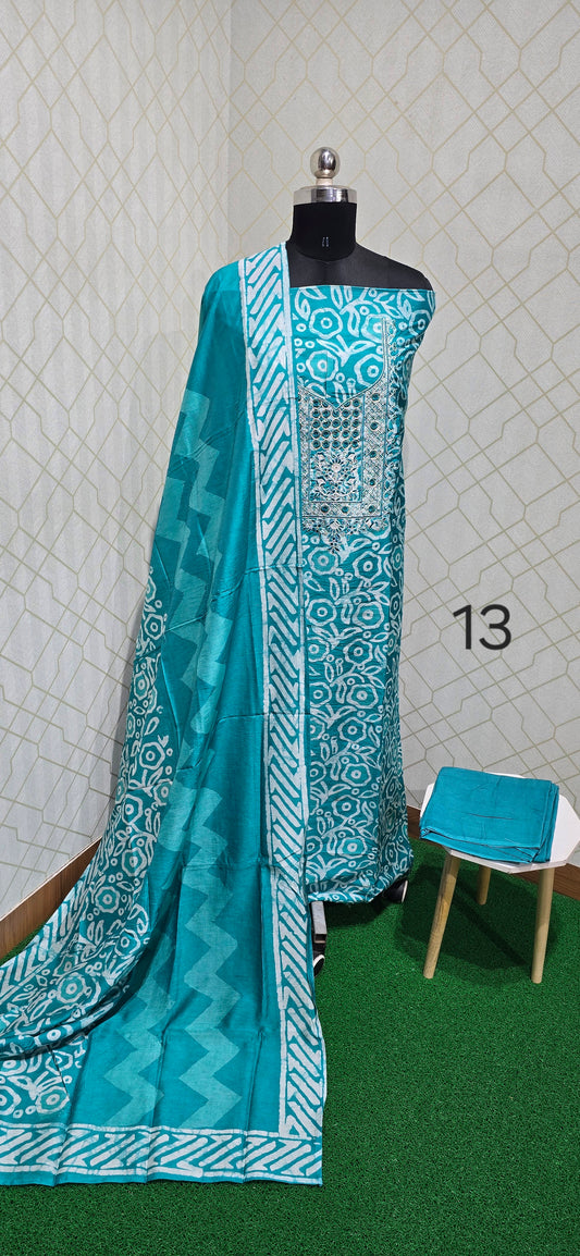 Bathik Cotton Suit - BC13