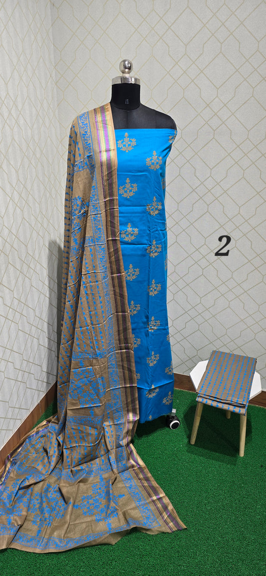 2.5 mtrs Office Wear Cotton Salwar - 02