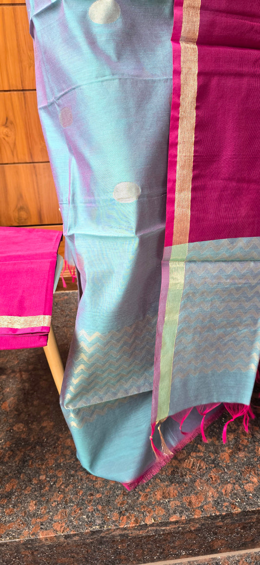 Pure Silk Cotton Suit - 10
