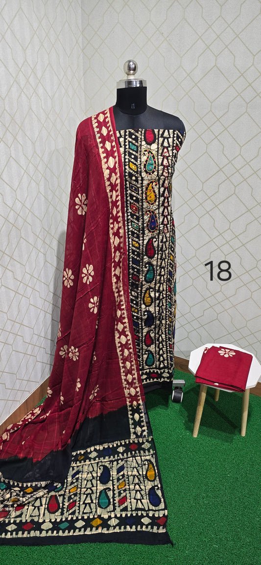 Bathik Cotton Suit - BC18