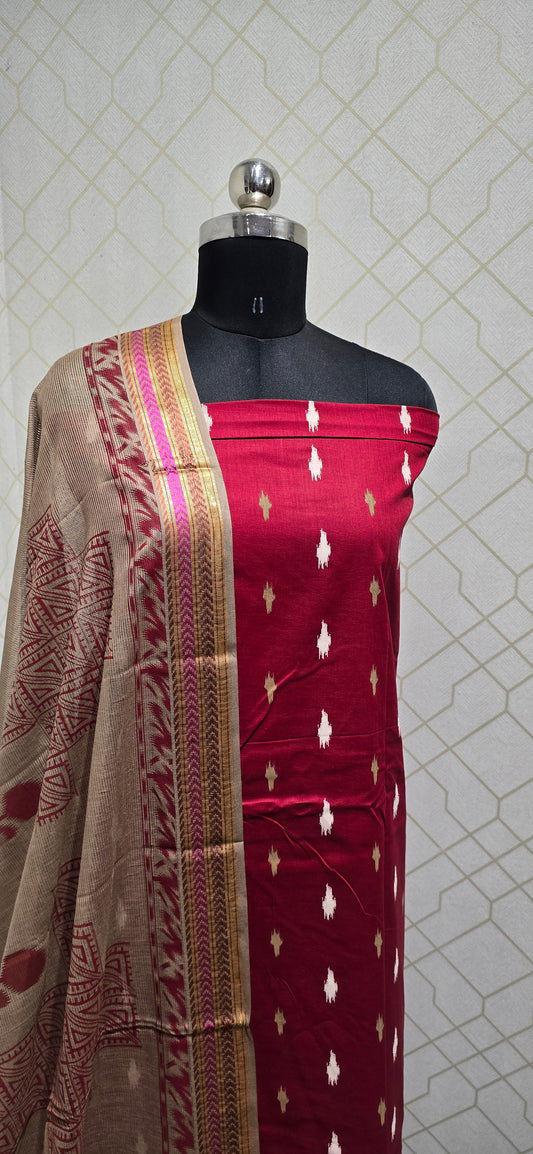 2.5 mtrs Office Wear Cotton Salwar - 11