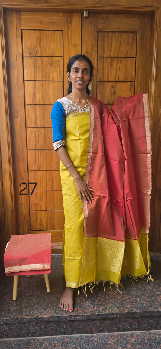 Pure Silk Cotton Suit - 27