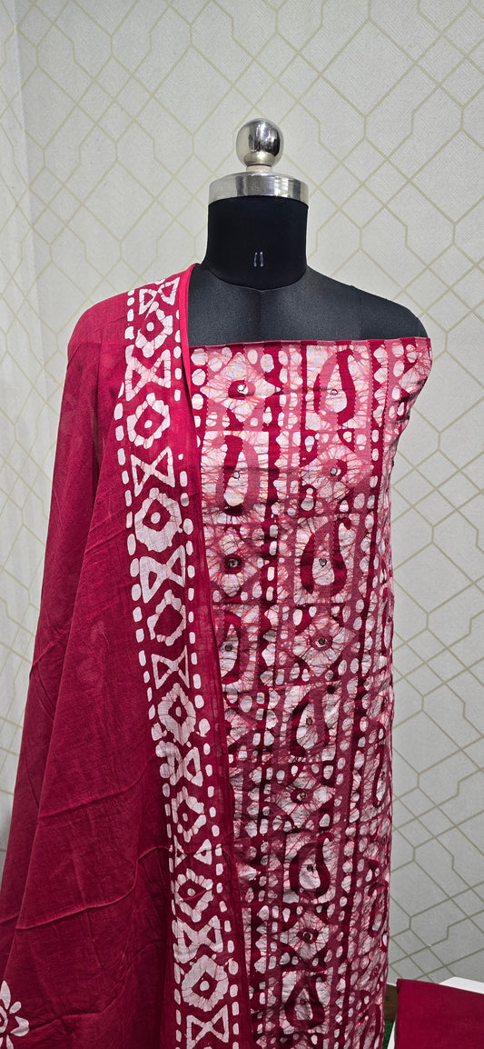 Bathik Cotton Suit - ASSB11