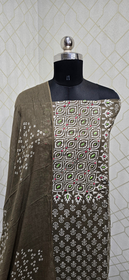 Bathik Cotton Suit - BC07