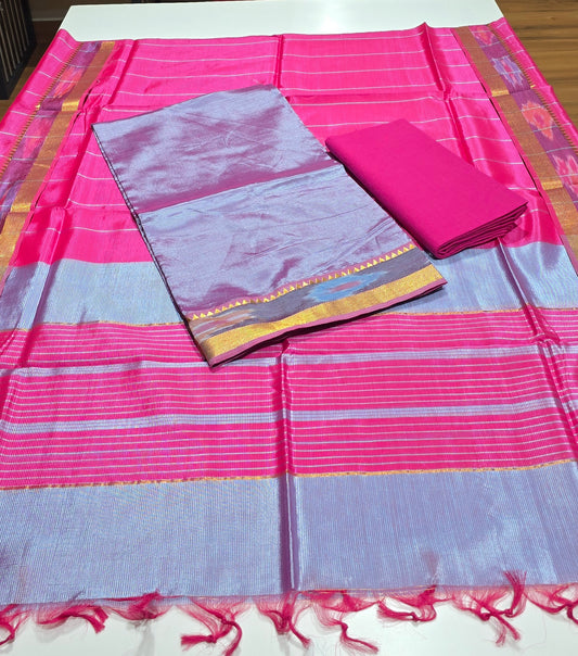 Mangalagiri 3 piece silk - MSP42