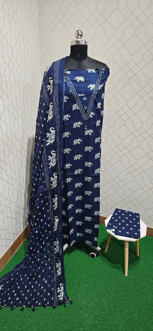 Premium Pure Cotton Suit - 06