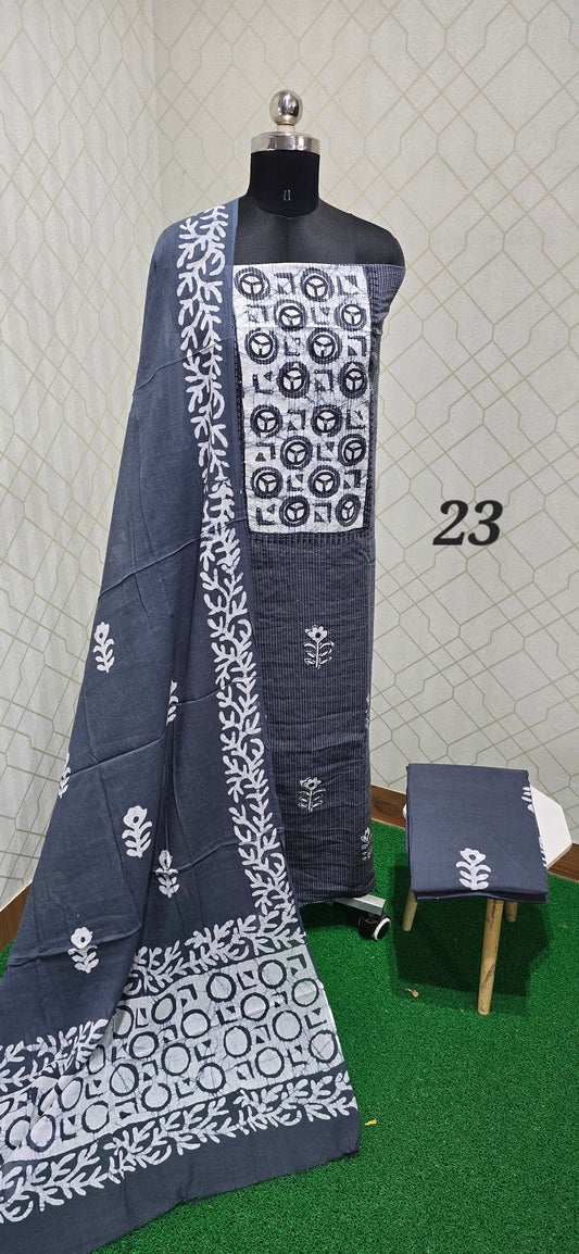 Bathik Cotton Suit - 23
