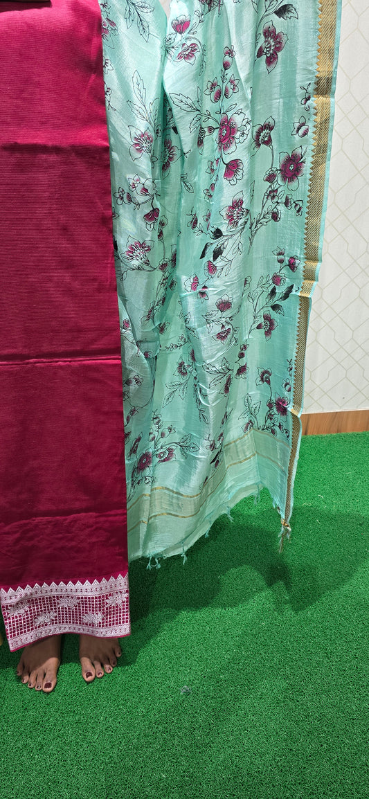 Mangalagiri 3 piece silk - MS26