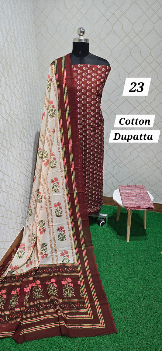 Block Printed Jaipuri Cotton - 23