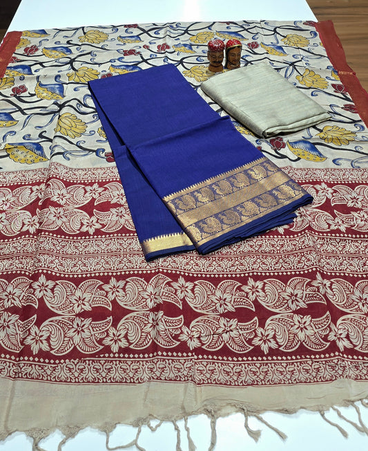 Mangalagiri 3 piece silk - MSPN03