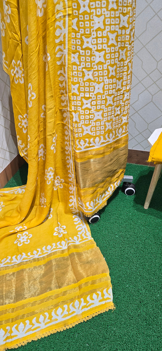 Gajji Silk Bathik Suit - 01