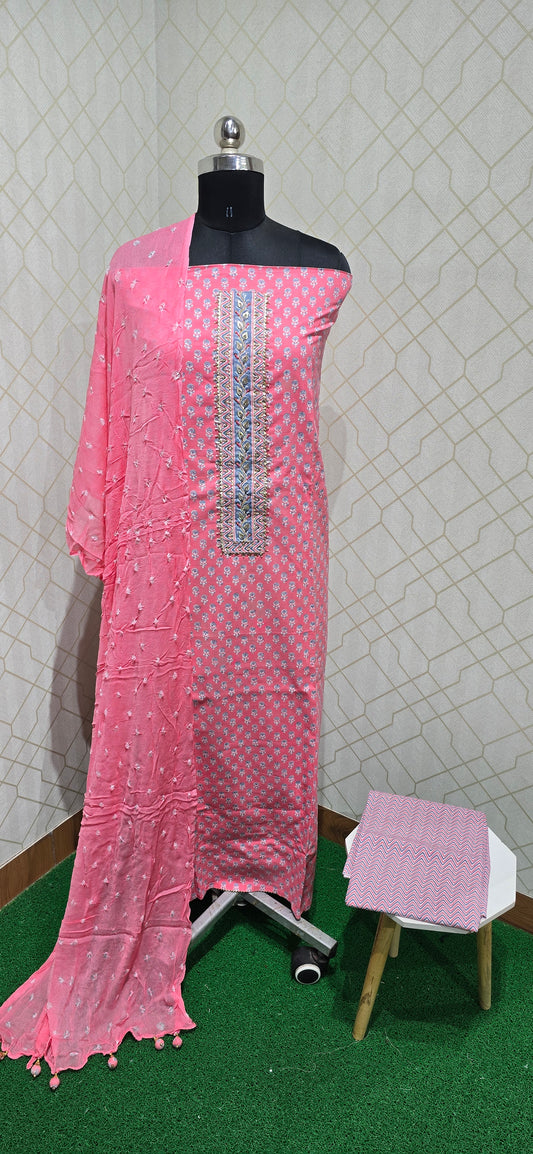 Premium Pure Cotton Suit - 87