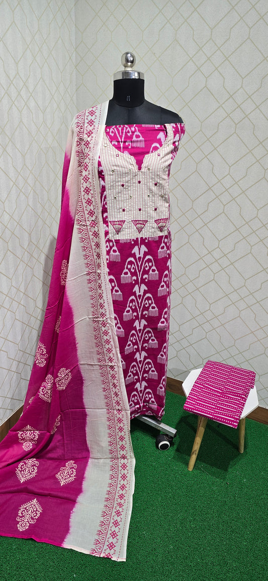 Premium Pure Cotton Suit - 92