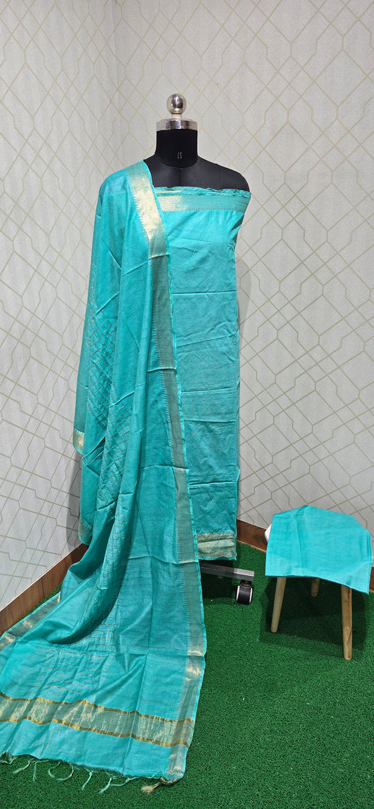 Preorder. Dispatch by July 31st. Mangalagiri 3 piece silk - MSP04