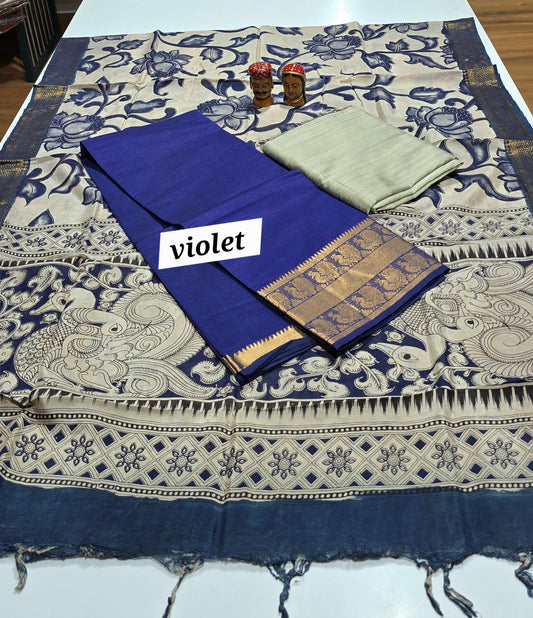 Mangalagiri 3 piece silk - MSPN02