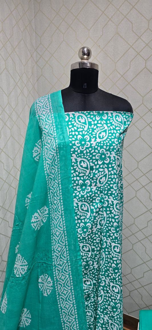 Office Wear bathik Cotton Salwar - 01