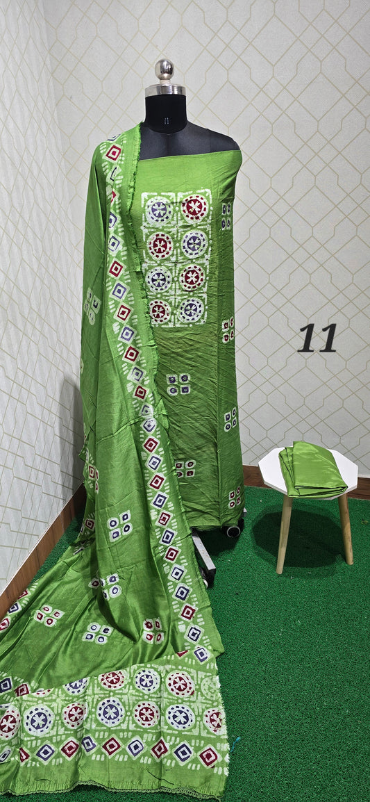 Bathik Silk Suit - S11