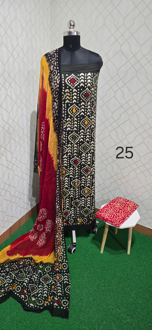 Bathik Cotton Suit - BC25